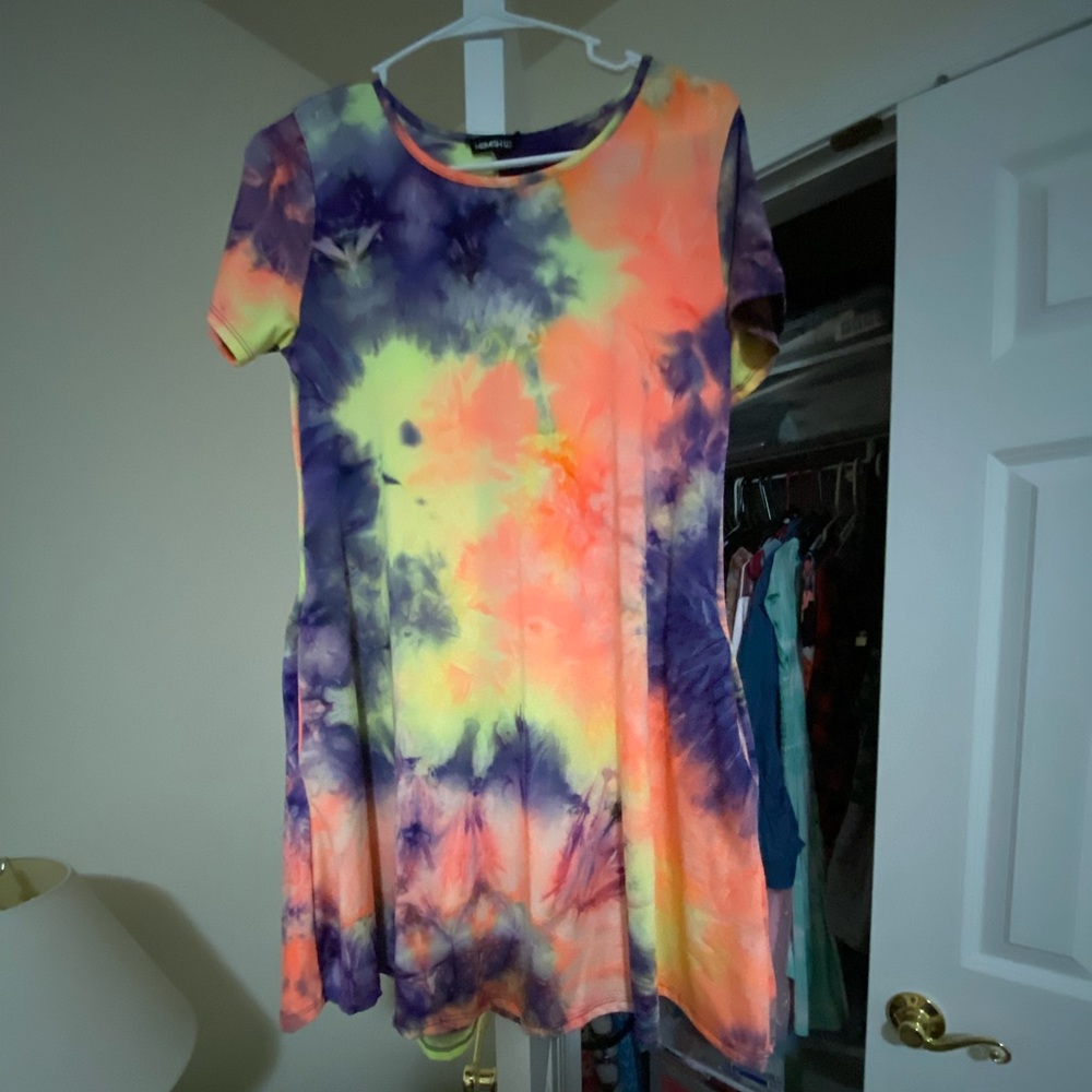 Adult S tie- dye dress